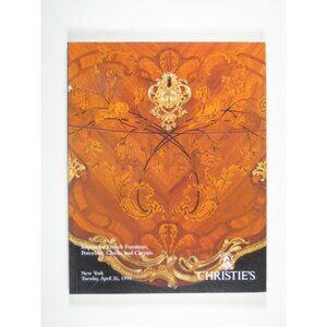 Christies 1994 Auction Catalog French Furniture Porcelain Clocks Carpets PPB